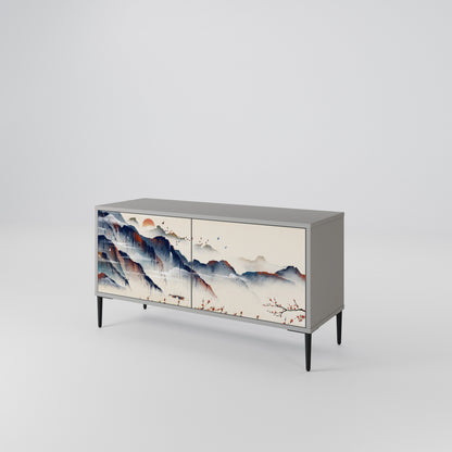 JAPANESE LANDSCAPE Móvel de TV Compacto de 2 Portas