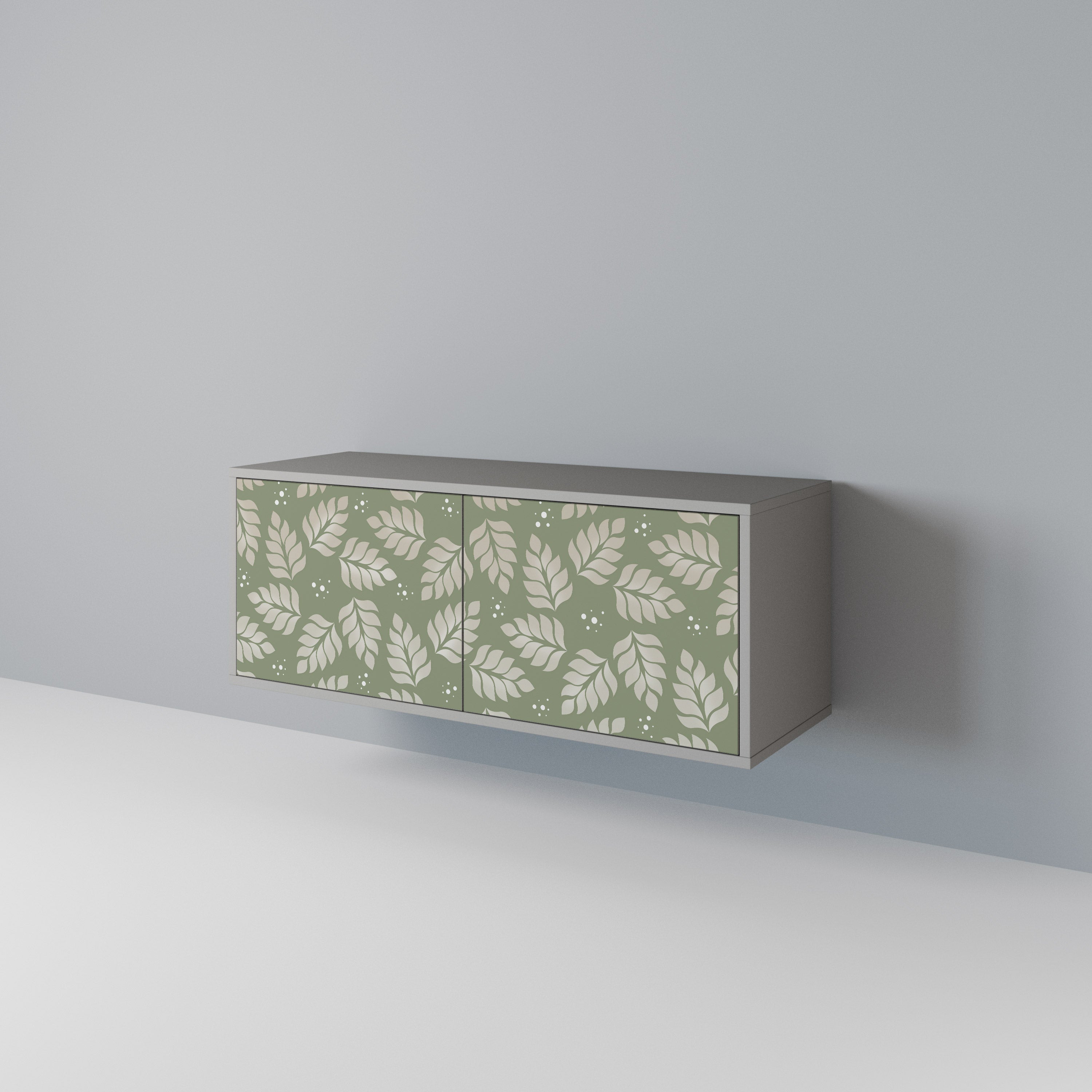 LEAVES ON GREEN Móvel de TV Compacto de 2 Portas