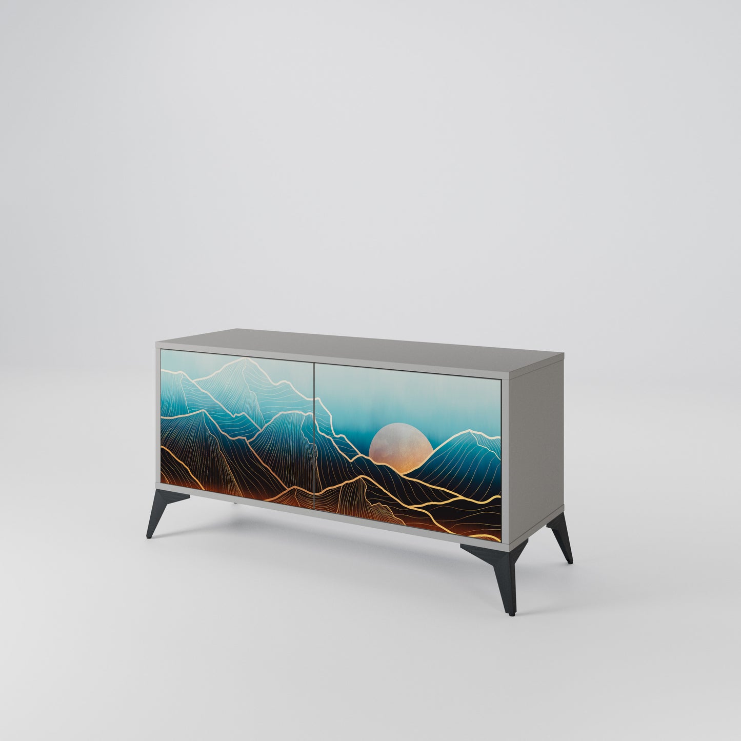 LUNAR SECRETS Compact 2-Door TV Cabinet