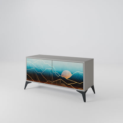 LUNAR SECRETS Compact 2-Door TV Cabinet
