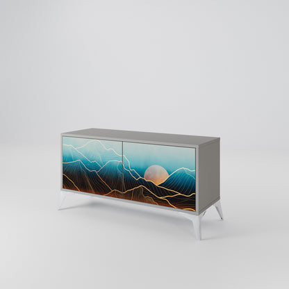 LUNAR SECRETS Compact 2-Door TV Cabinet