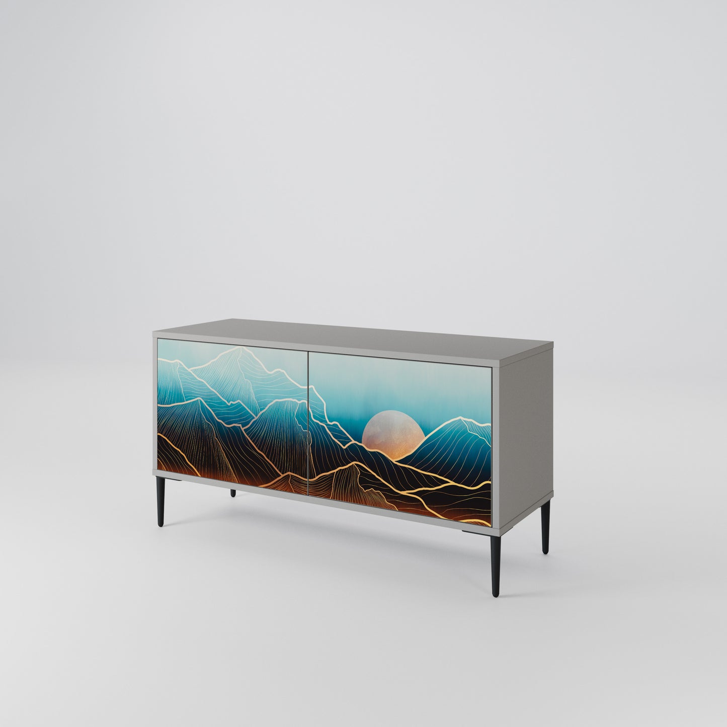 LUNAR SECRETS Compact 2-Door TV Cabinet