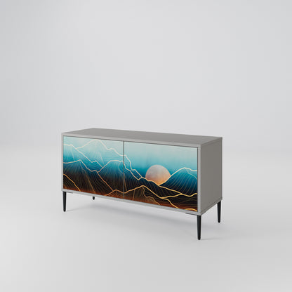LUNAR SECRETS Compact 2-Door TV Cabinet