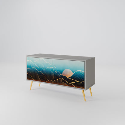 LUNAR SECRETS Compact 2-Door TV Cabinet