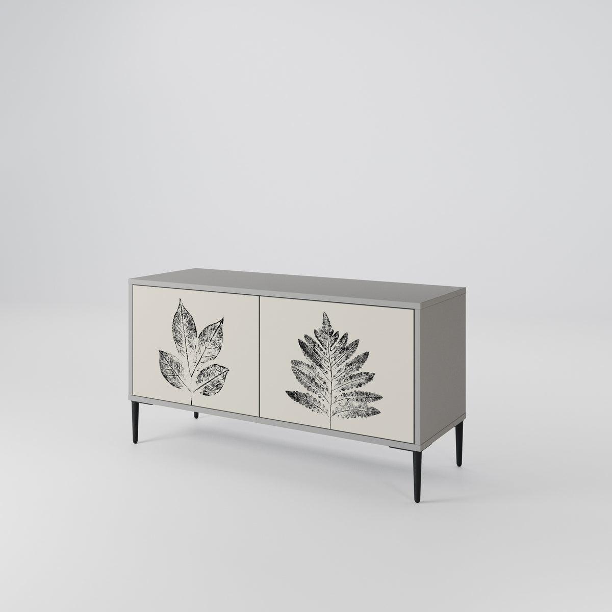 LEAFY STAMPS Móvel de TV Compacto de 2 Portas
