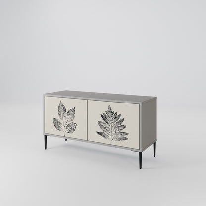 LEAFY STAMPS Móvel de TV Compacto de 2 Portas