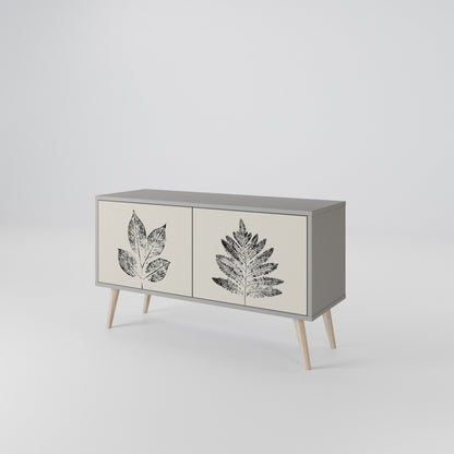 LEAFY STAMPS Móvel de TV Compacto de 2 Portas