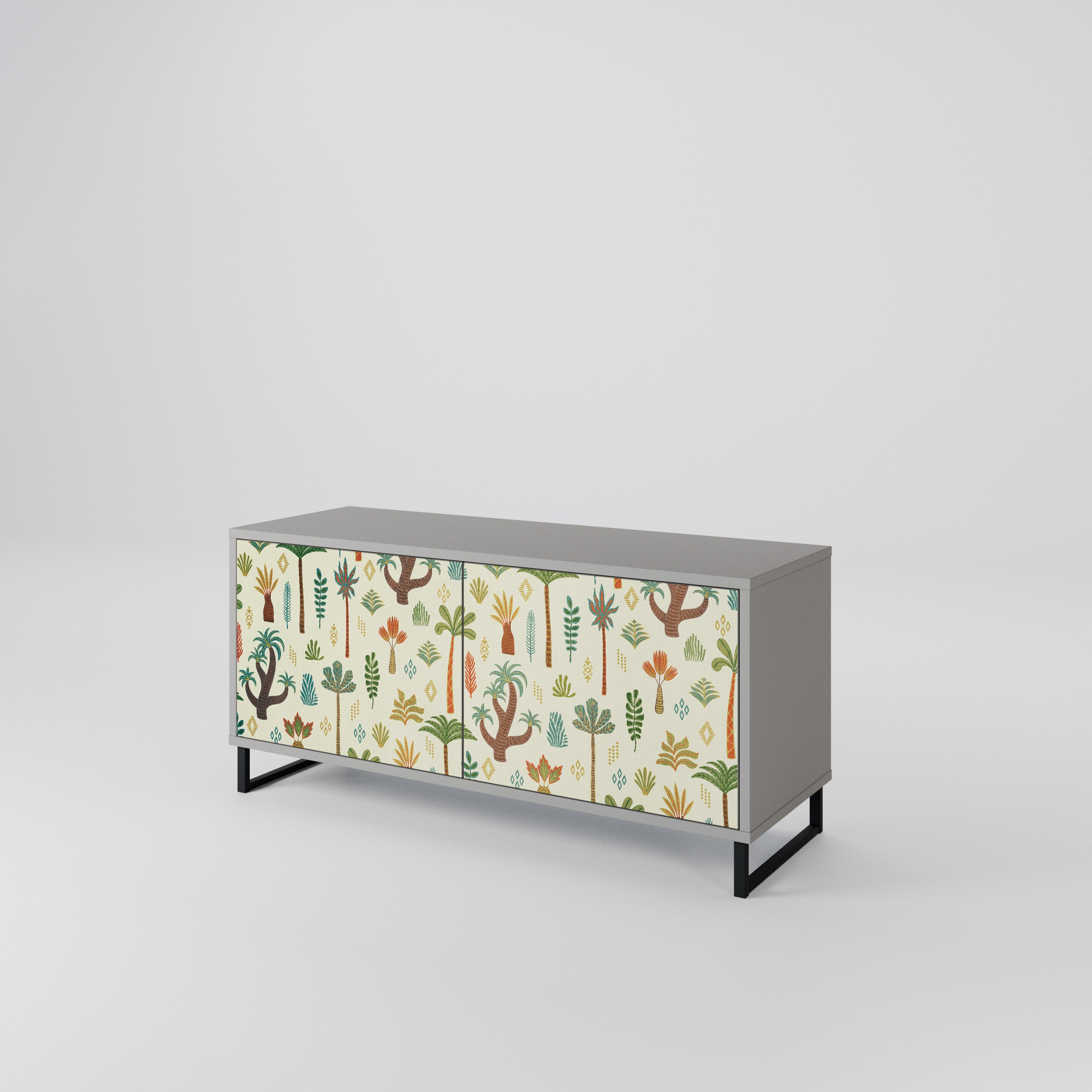 PALM SPRING Móvel de TV Compacto de 2 Portas