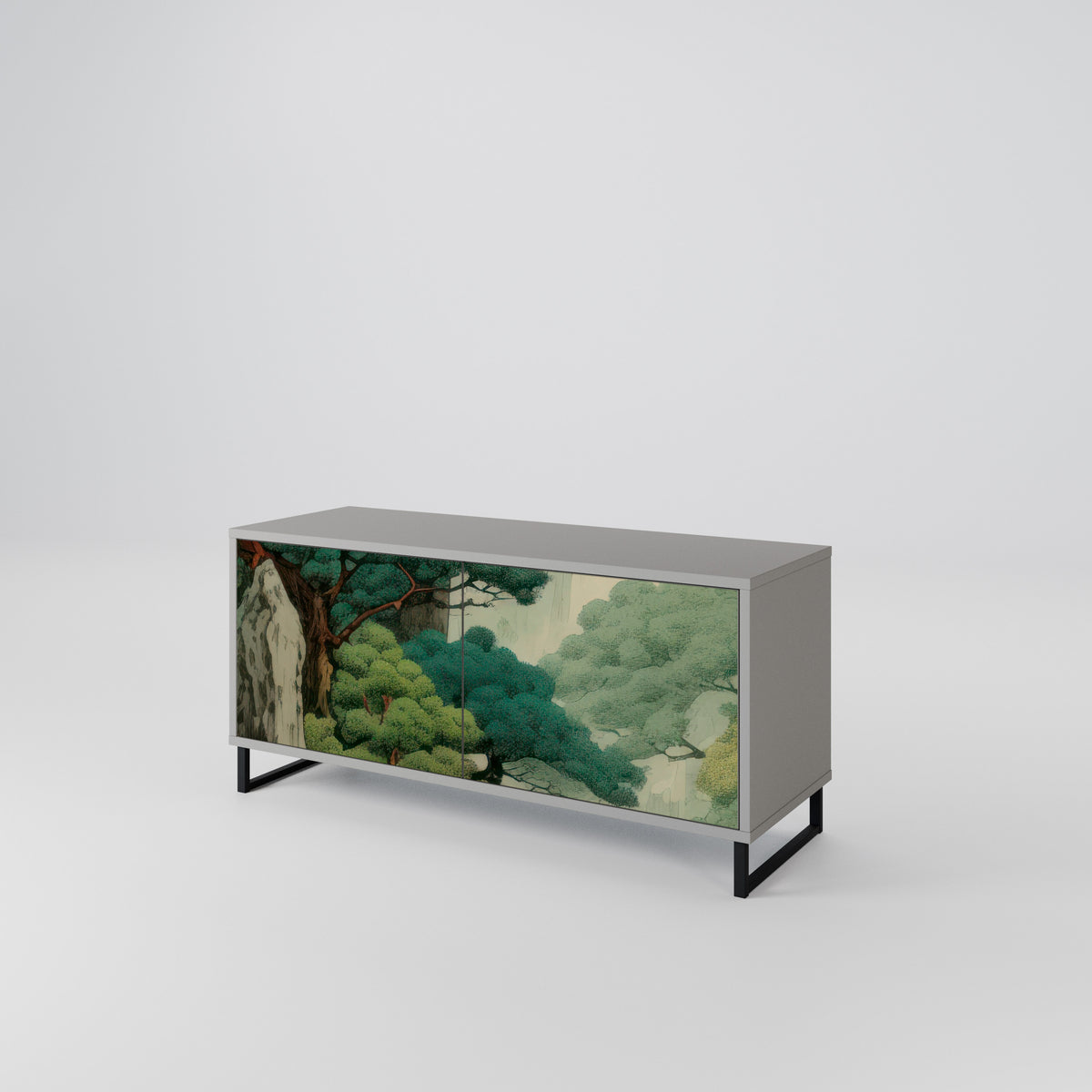 VERDURE ABYSS Móvel de TV Compacto de 2 Portas