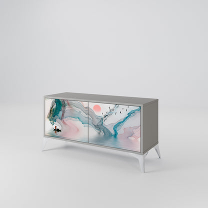 VELVET CROSSING Compact 2-Door TV Cabinet
