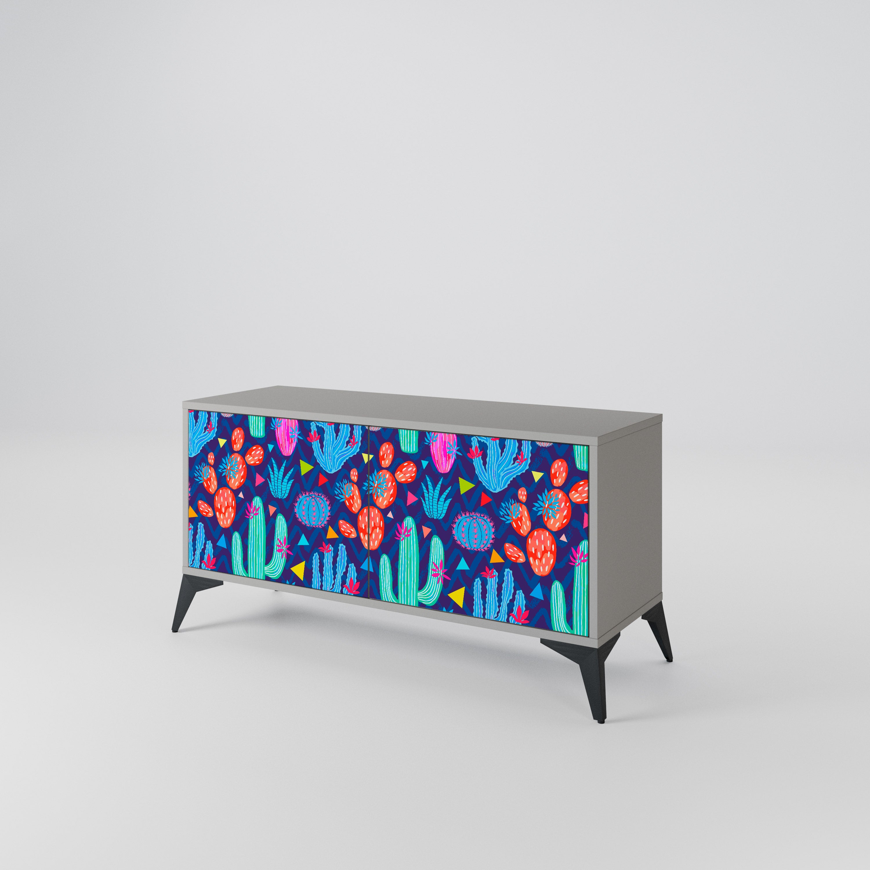 CACTUS VIBES Compact 2-Door TV Cabinet