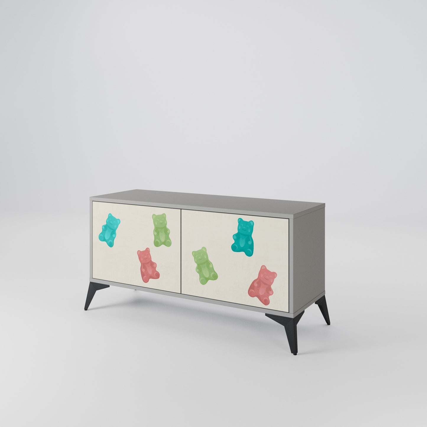 GUMMY BEARS Móvel de TV Compacto de 2 Portas