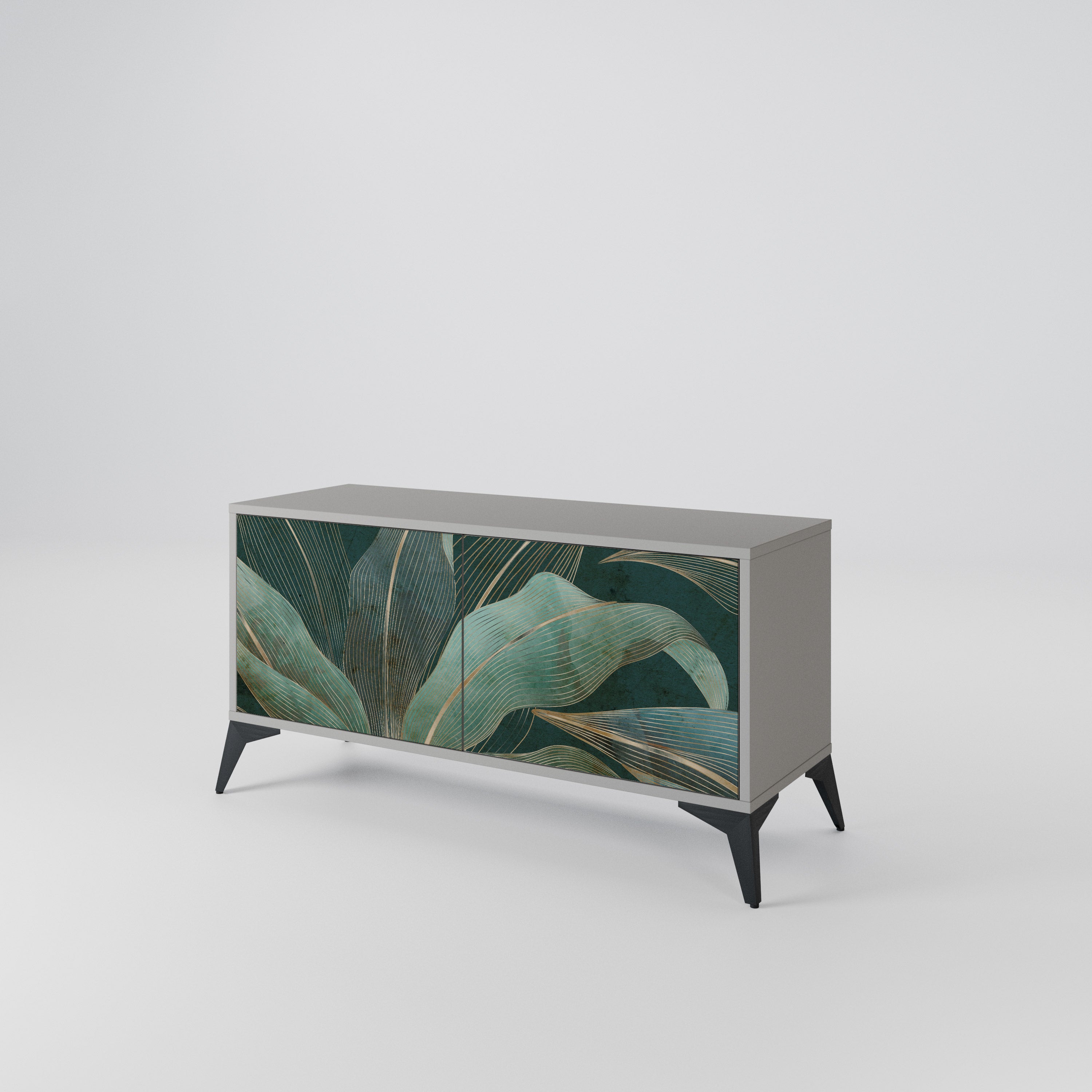 ROYAL GREEN Compact 2-Door TV Cabinet