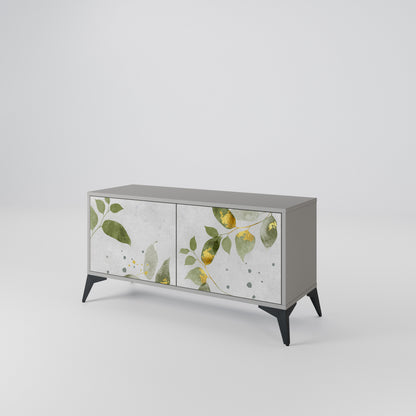 ELEGANT BOTANICS Móvel de TV Compacto de 2 Portas