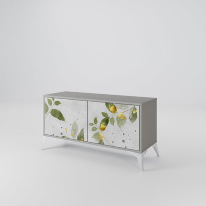 ELEGANT BOTANICS Móvel de TV Compacto de 2 Portas