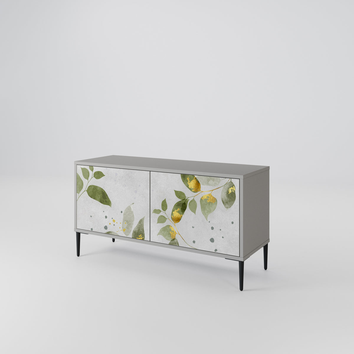 ELEGANT BOTANICS Móvel de TV Compacto de 2 Portas