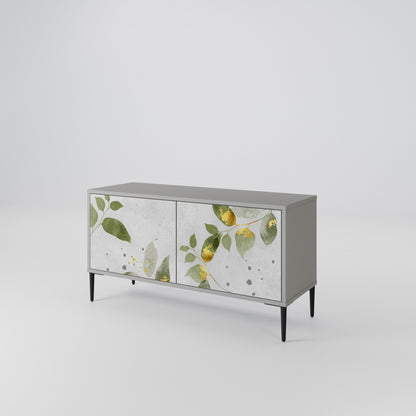 ELEGANT BOTANICS Móvel de TV Compacto de 2 Portas