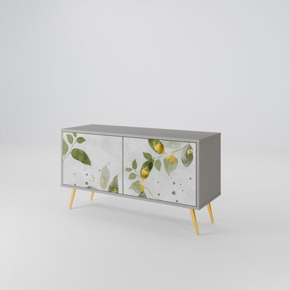 ELEGANT BOTANICS Móvel de TV Compacto de 2 Portas