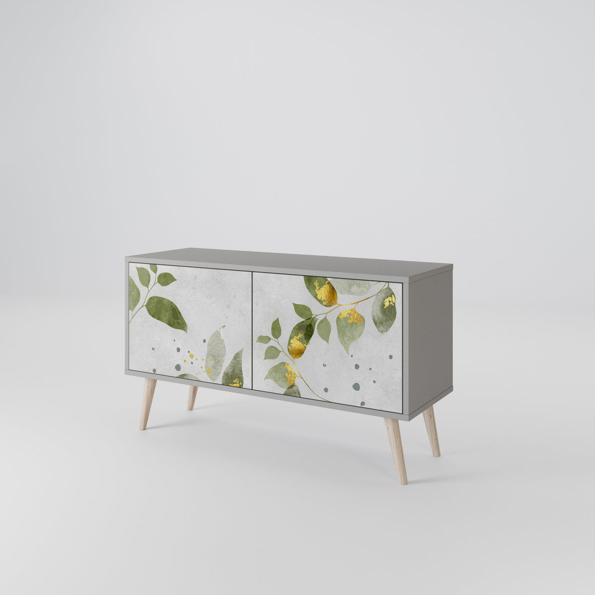 ELEGANT BOTANICS Móvel de TV Compacto de 2 Portas