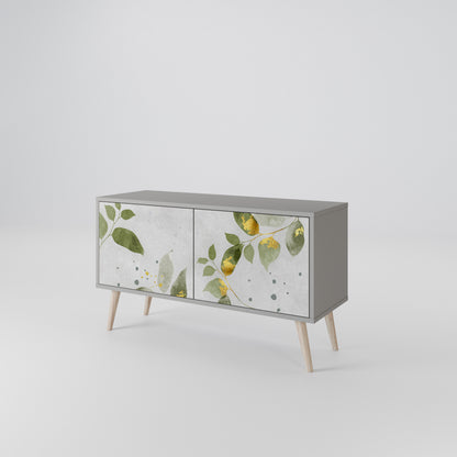 ELEGANT BOTANICS Móvel de TV Compacto de 2 Portas