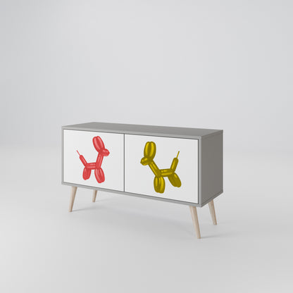 CHILDHOOD MEMORY Móvel de TV Compacto de 2 Portas