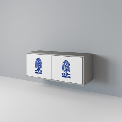 POLISH FOLK ART Móvel de TV Compacto de 2 Portas
