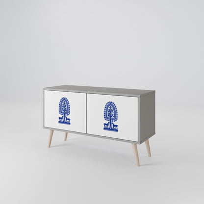 POLISH FOLK ART Móvel de TV Compacto de 2 Portas