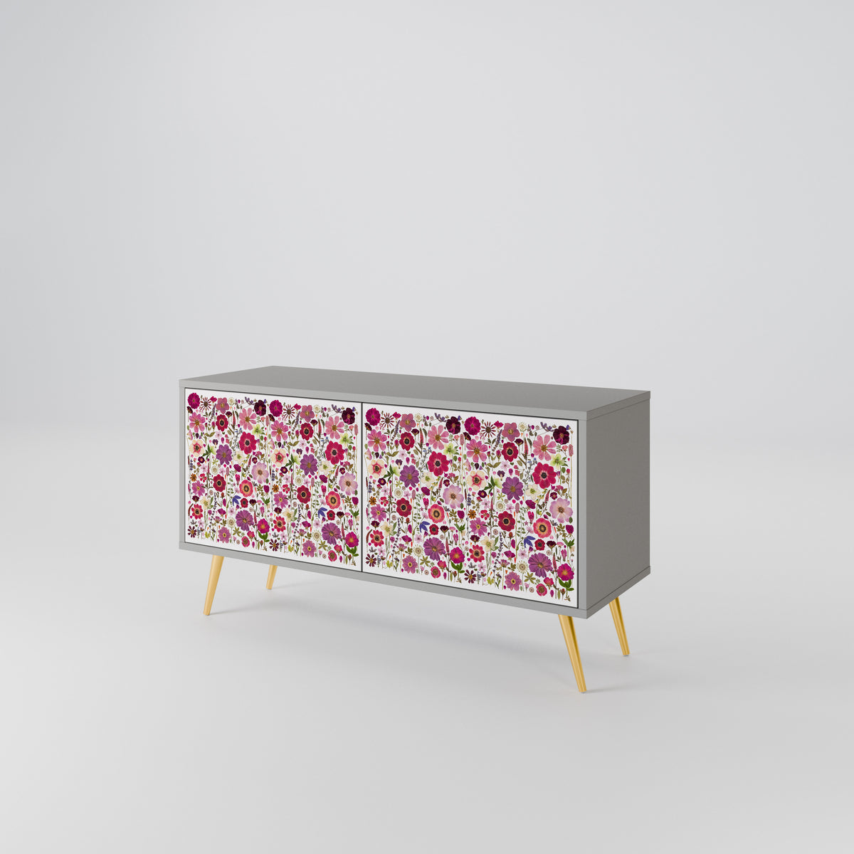 PETAL GARDEN Compact 2-Door TV Cabinet