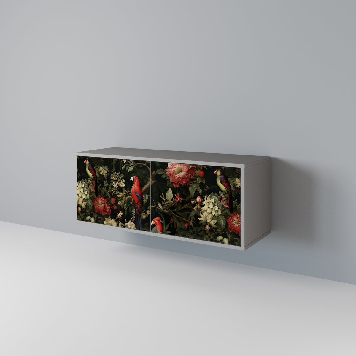 FLORAL FANTASIA Móvel de TV Compacto de 2 Portas