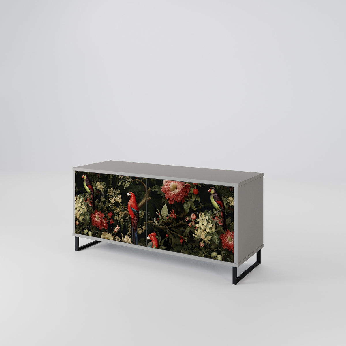 FLORAL FANTASIA Móvel de TV Compacto de 2 Portas