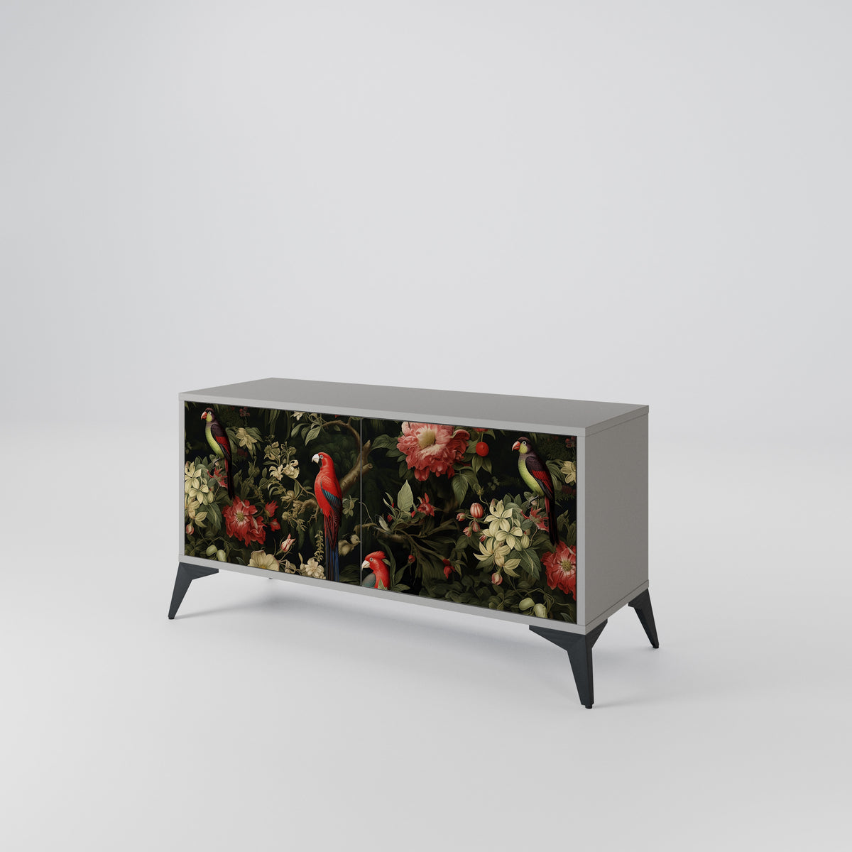 FLORAL FANTASIA Móvel de TV Compacto de 2 Portas