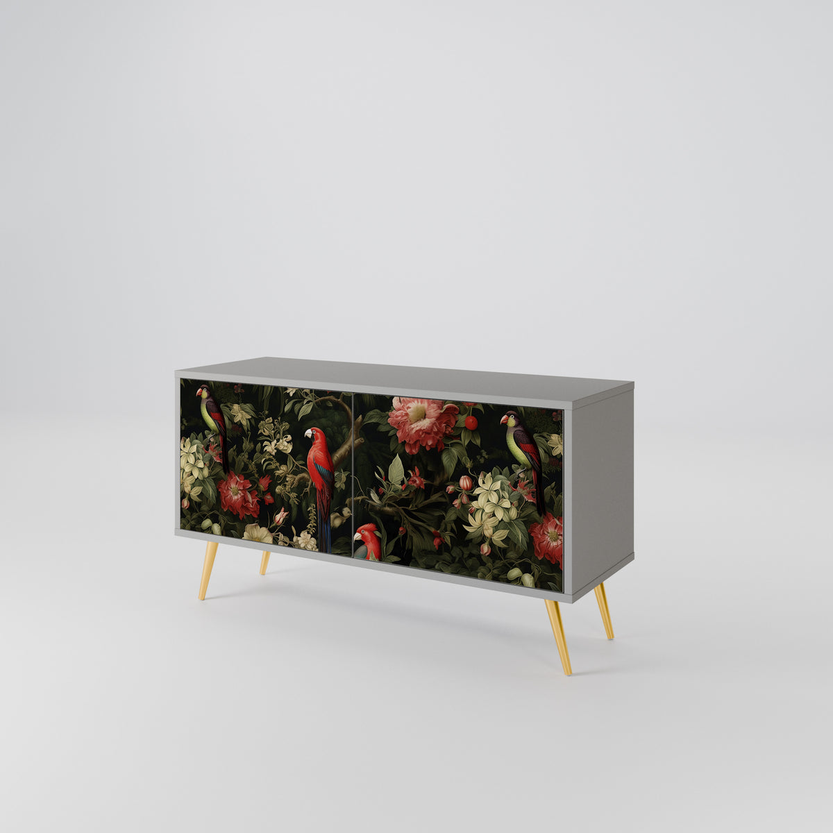 FLORAL FANTASIA Móvel de TV Compacto de 2 Portas