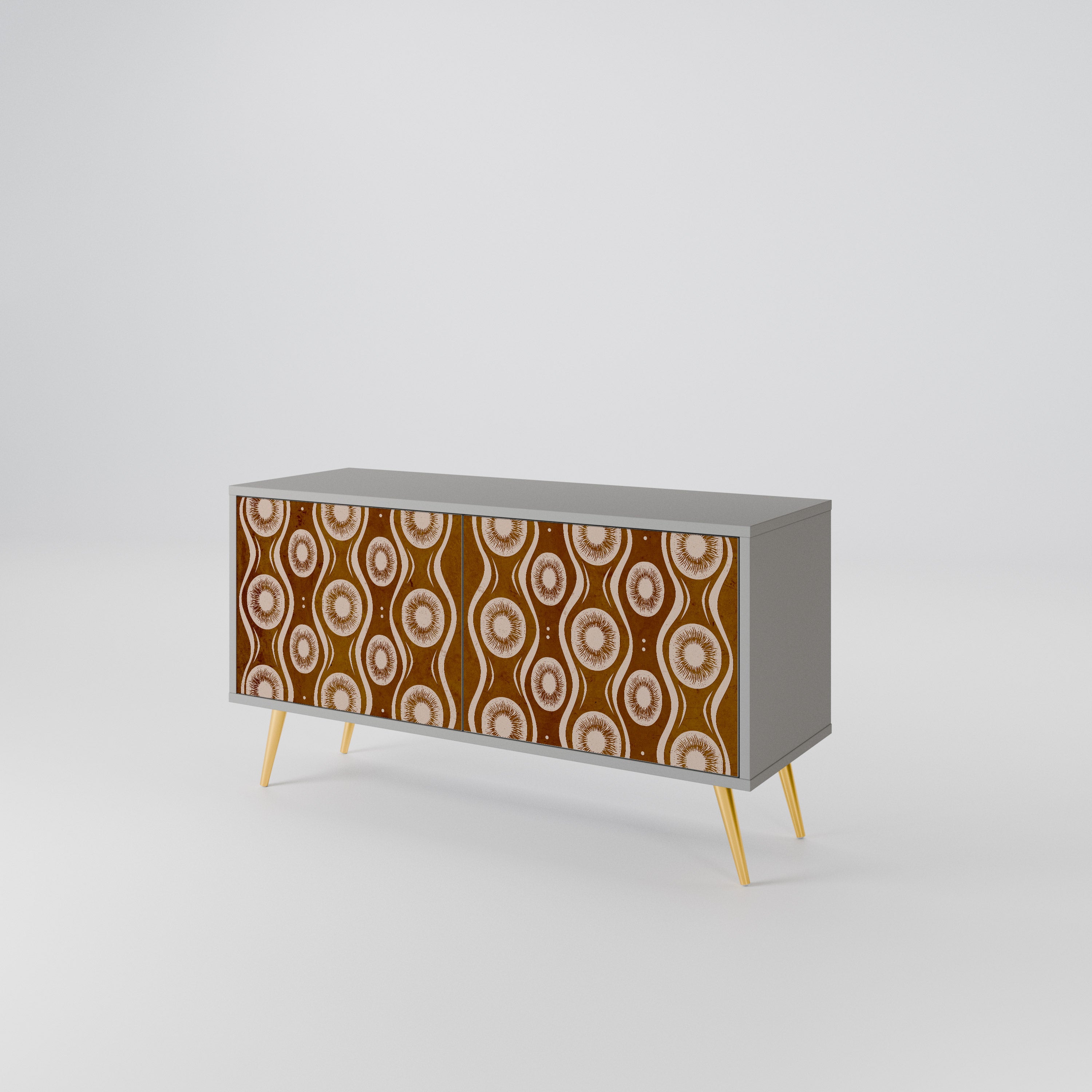 BROWN EYES Compact 2-Door TV Cabinet