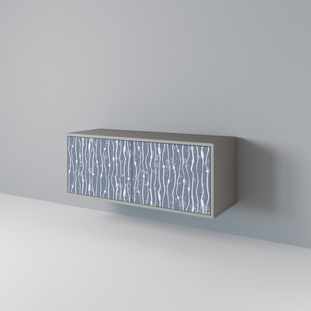 GRAPHITE RAIN Móvel de TV Compacto de 2 Portas