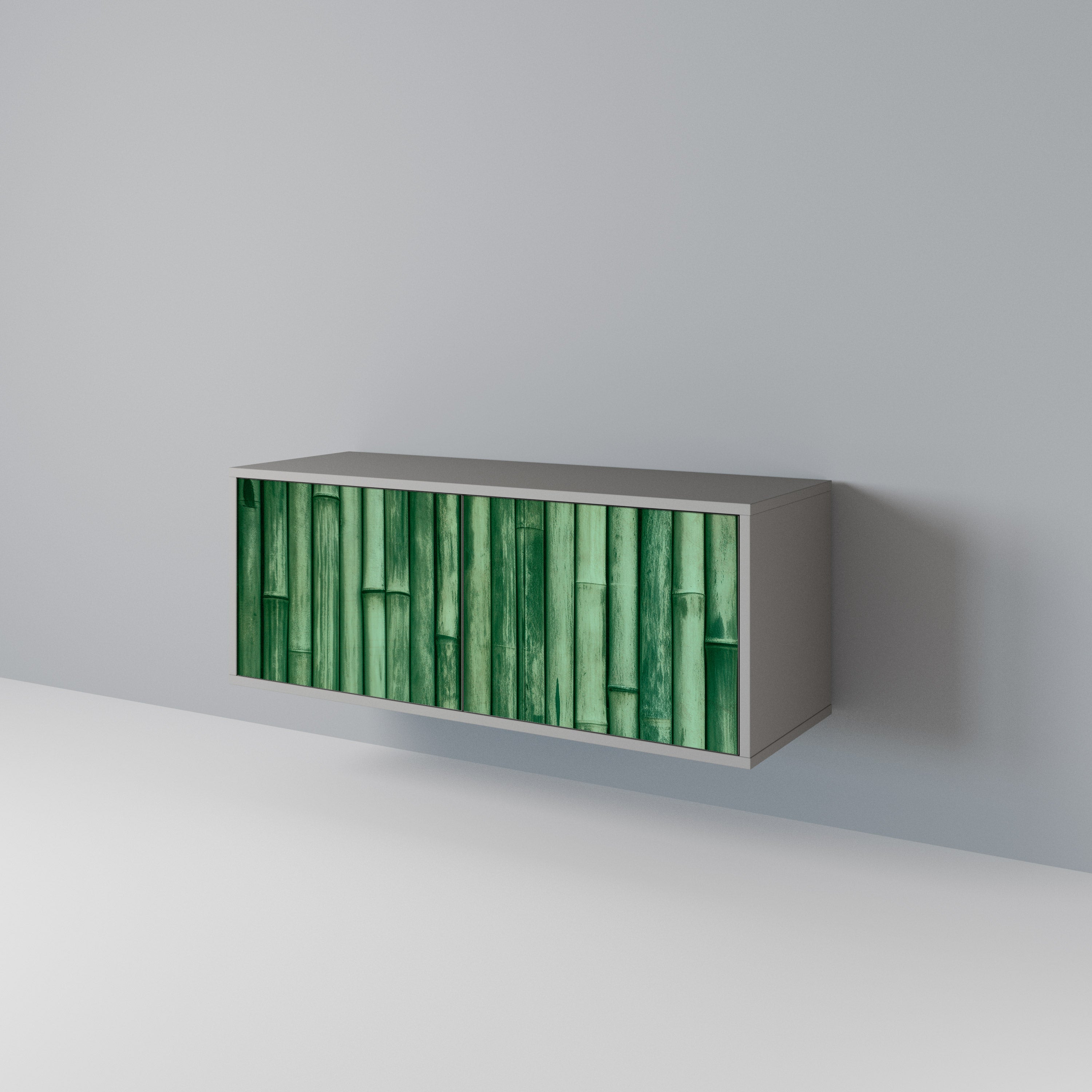 NATURAL GREEN Móvel de TV Compacto de 2 Portas