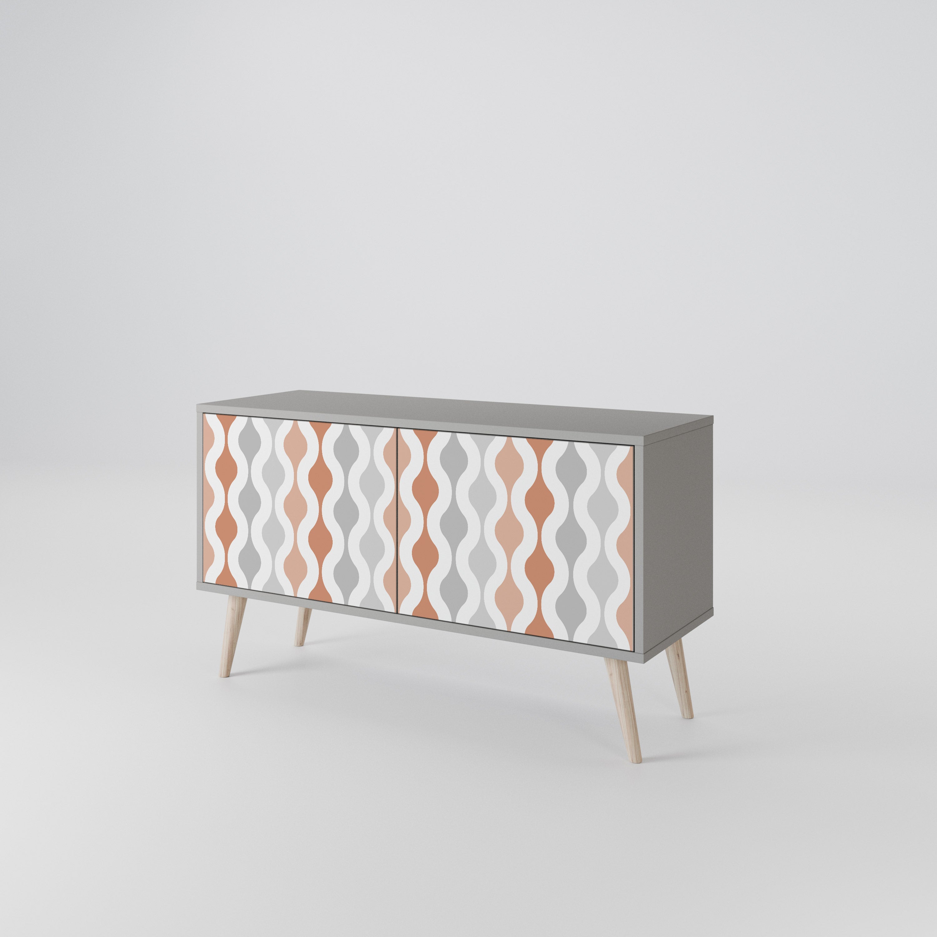 HAZY NOSTALGIA Móvel de TV Compacto de 2 Portas