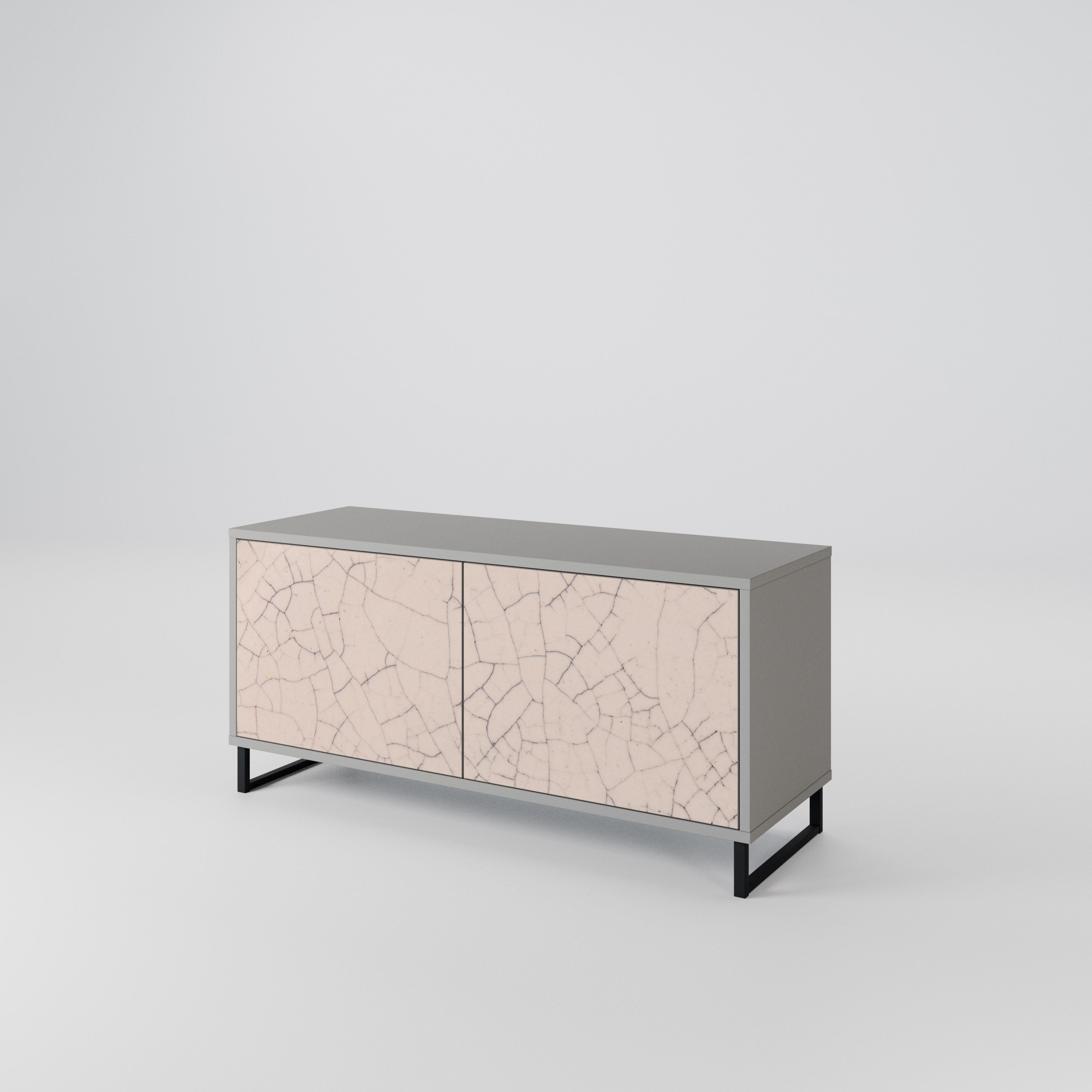 CERAMIC TEXTURE Móvel de TV Compacto de 2 Portas