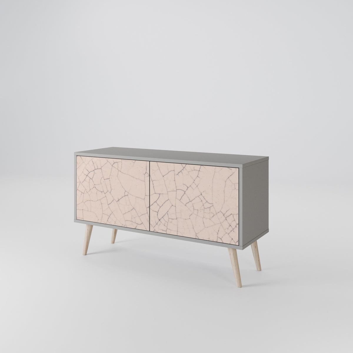 CERAMIC TEXTURE Móvel de TV Compacto de 2 Portas
