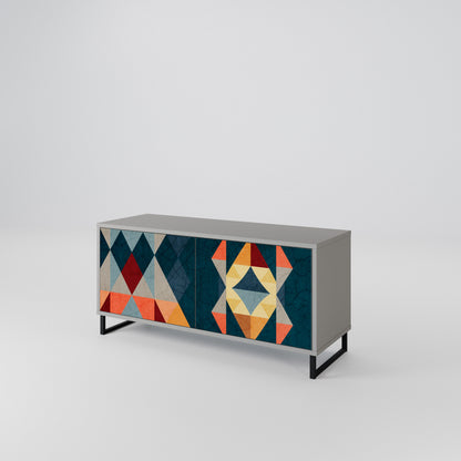 CRACKED ILLUSION Móvel de TV Compacto de 2 Portas