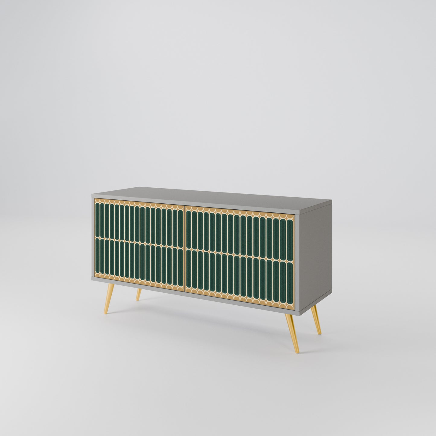 ILUSION GATE Compact 2-Door TV Cabinet