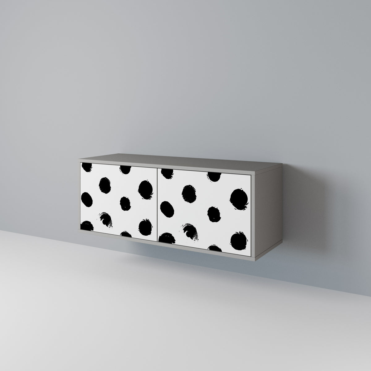 SLIPPING MINUTES Compact 2-Door TV Cabinet