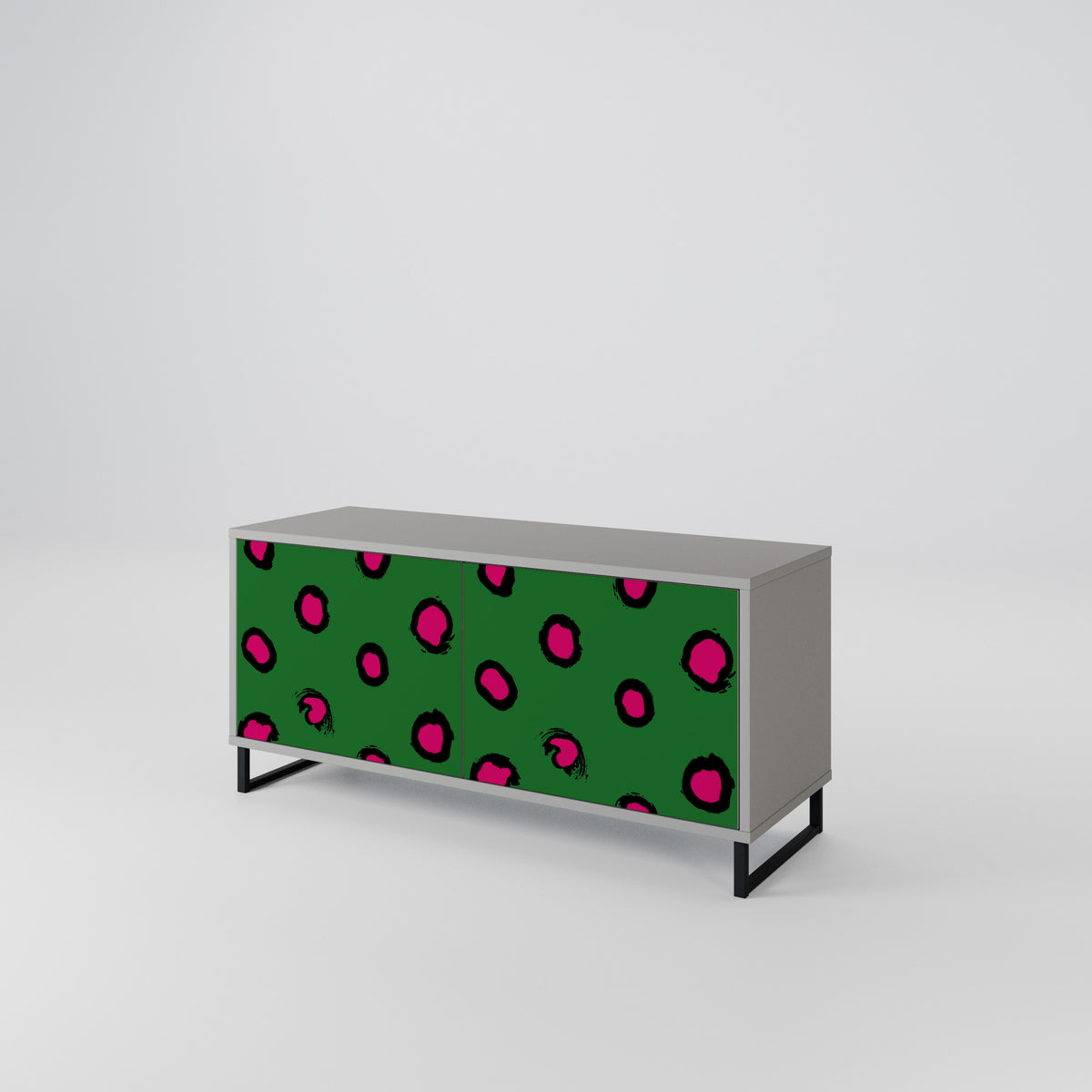 FUNKY SPOTS Móvel de TV Compacto de 2 Portas