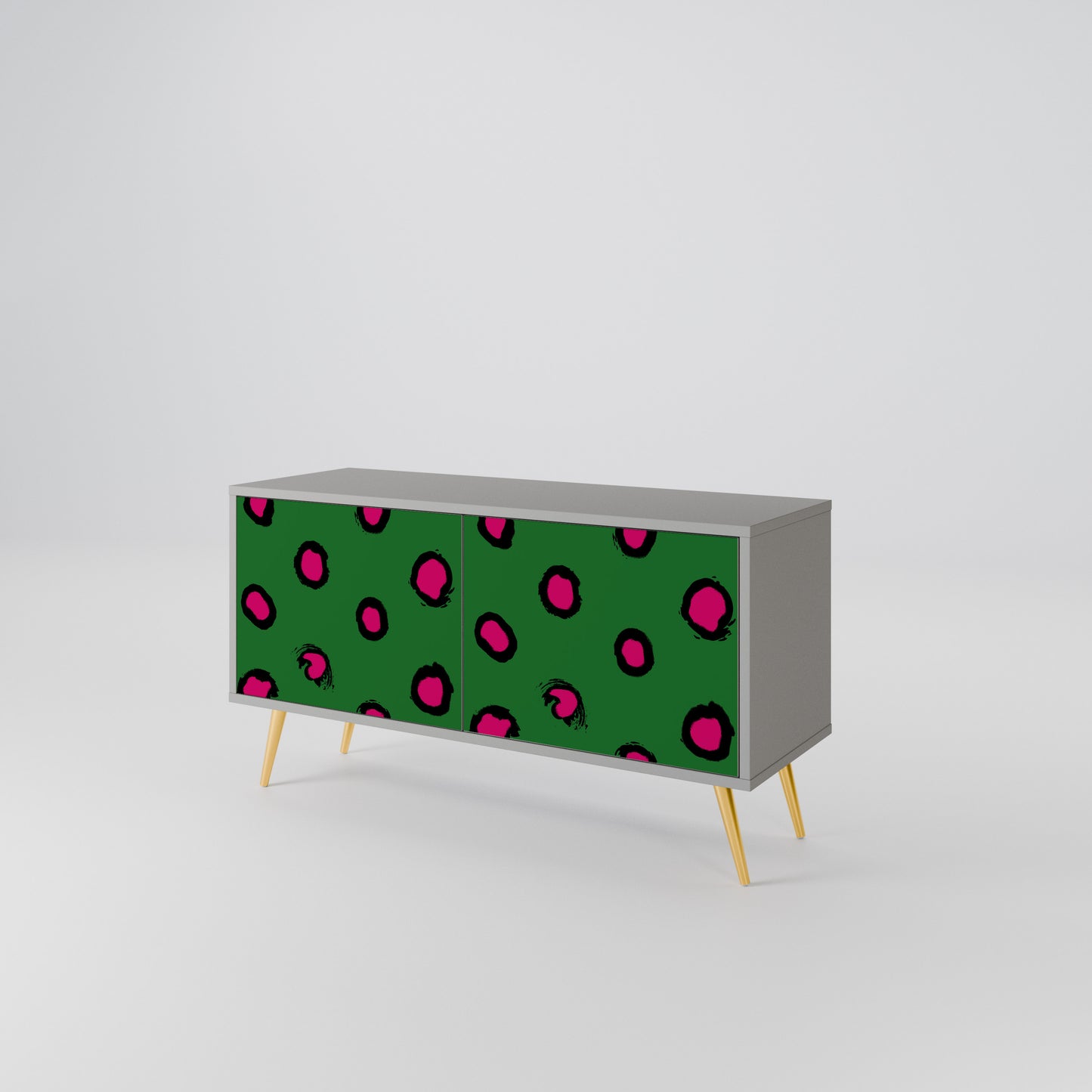 FUNKY SPOTS Móvel de TV Compacto de 2 Portas