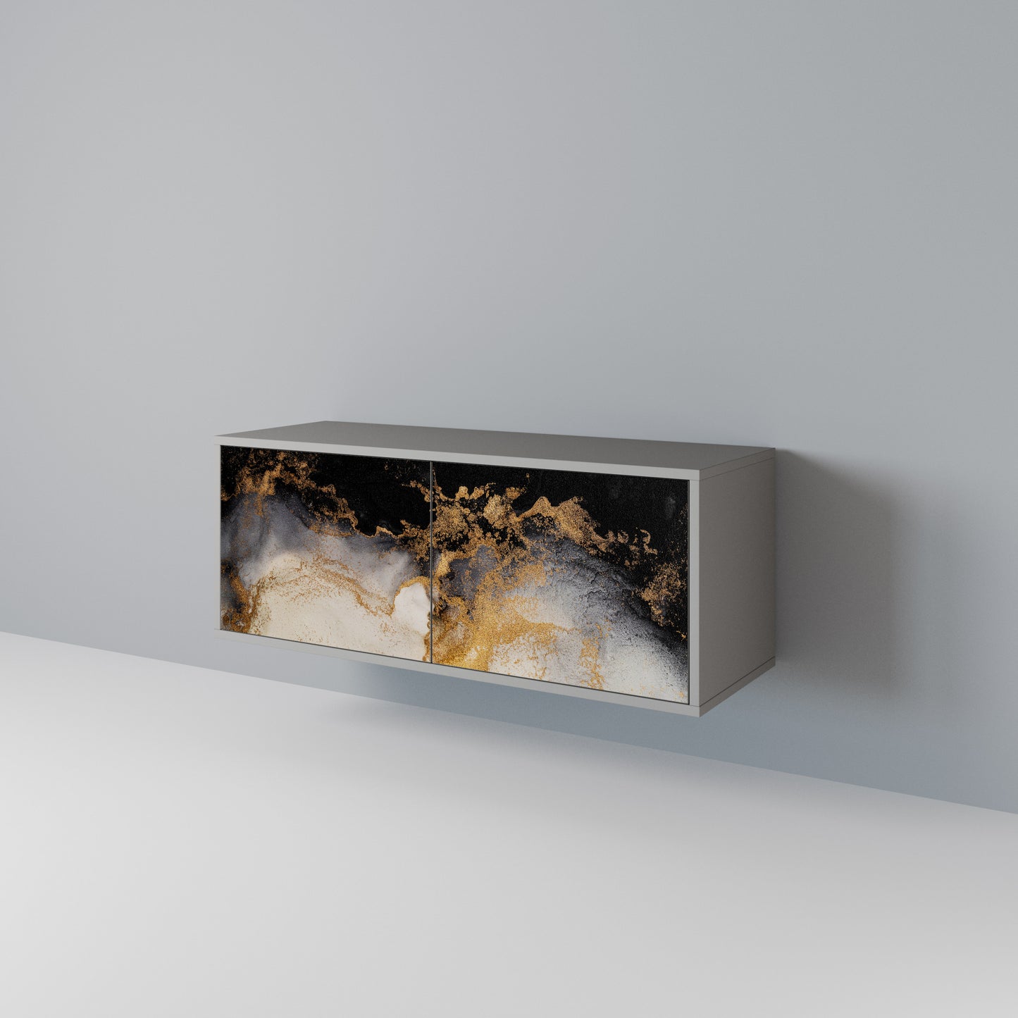 MARBLE OF TOMMORROW Móvel de TV Compacto de 2 Portas
