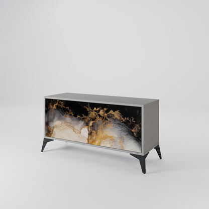 MARBLE OF TOMMORROW Móvel de TV Compacto de 2 Portas
