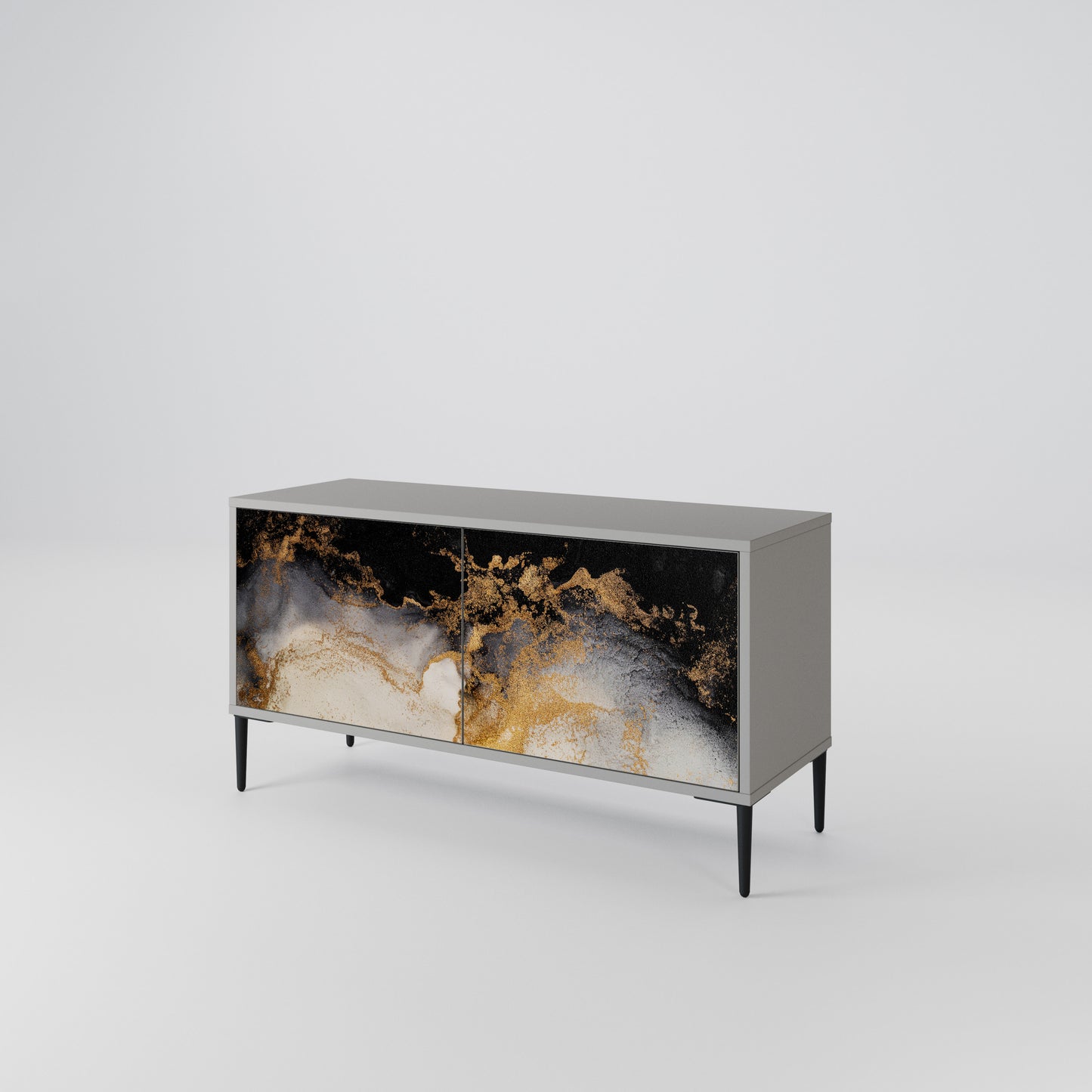 MARBLE OF TOMMORROW Móvel de TV Compacto de 2 Portas