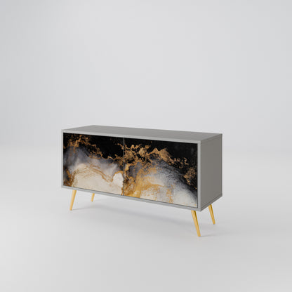 MARBLE OF TOMMORROW Móvel de TV Compacto de 2 Portas