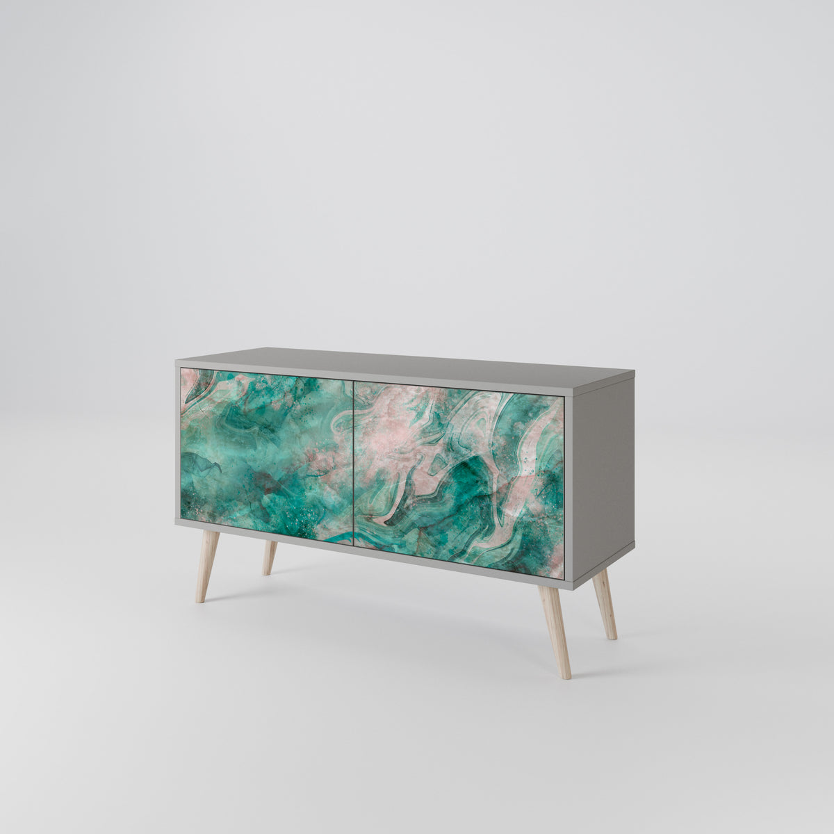 ABSTRACT ALCHEMY Compact 2-Door TV Cabinet