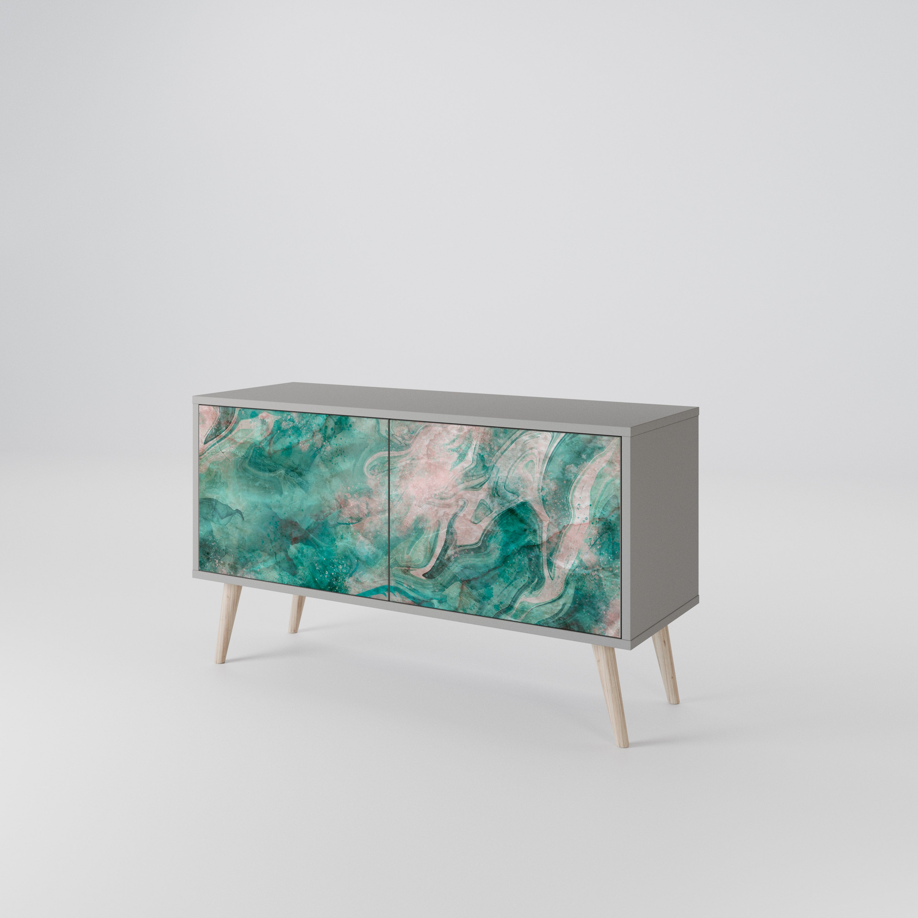 ABSTRACT ALCHEMY Móvel de TV Compacto de 2 Portas