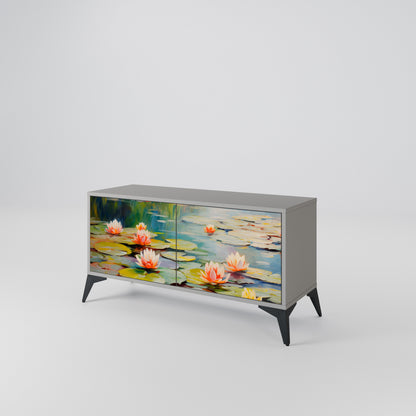 BLOOMING WATERS Móvel de TV Compacto de 2 Portas
